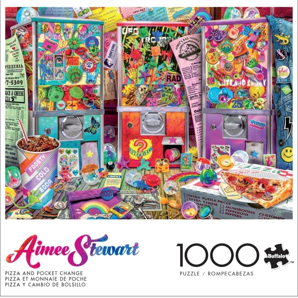 Aimee Stewart-" Pizza And Pocket Change"- 1000 Piece Jigsaw Buffalo Games Puzzle